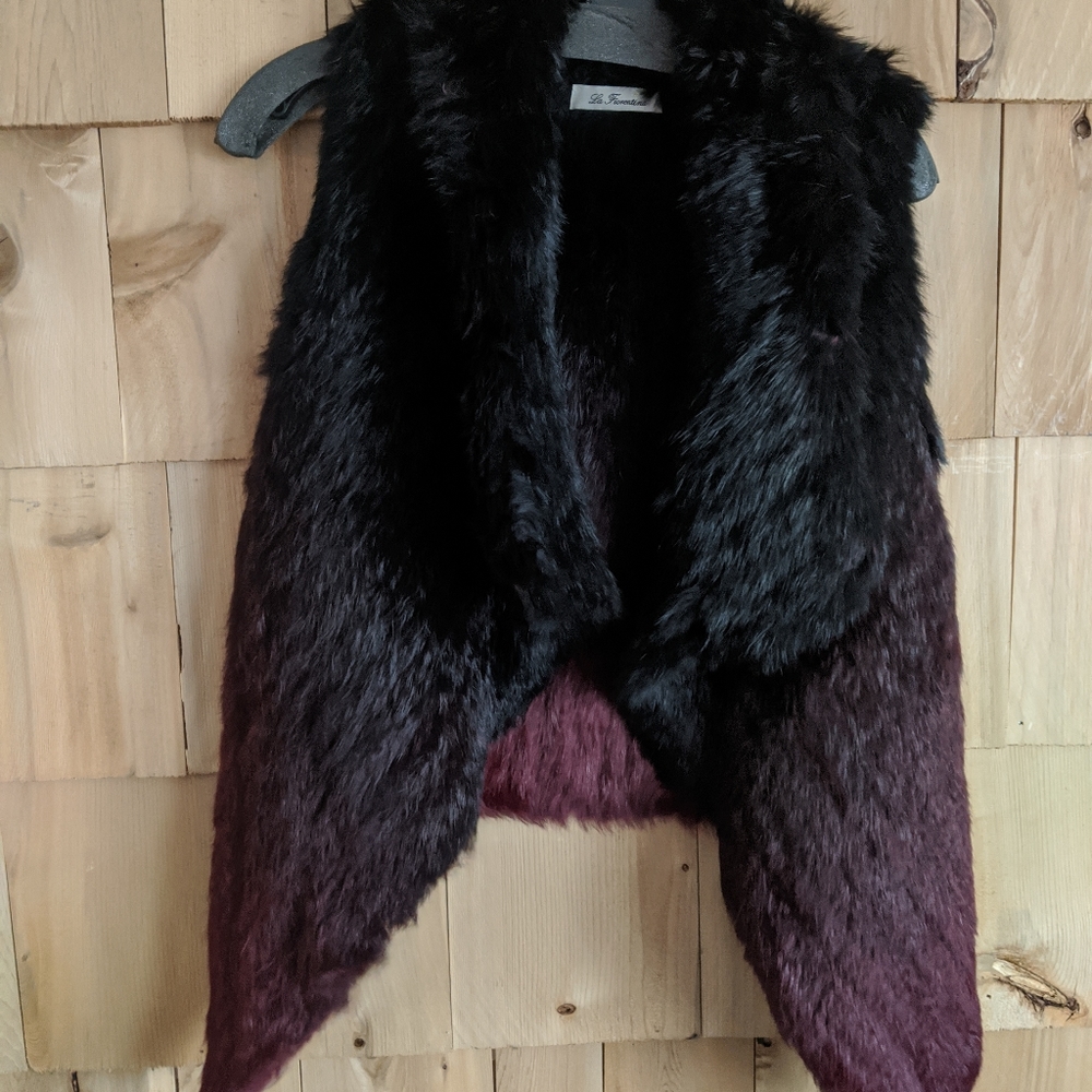 Rabbit fur vest